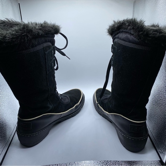 Sorel Tivoli III High Waterproof Suede Snow Boots Women Size 7 Faux Fur Classic - Picture 4 of 9